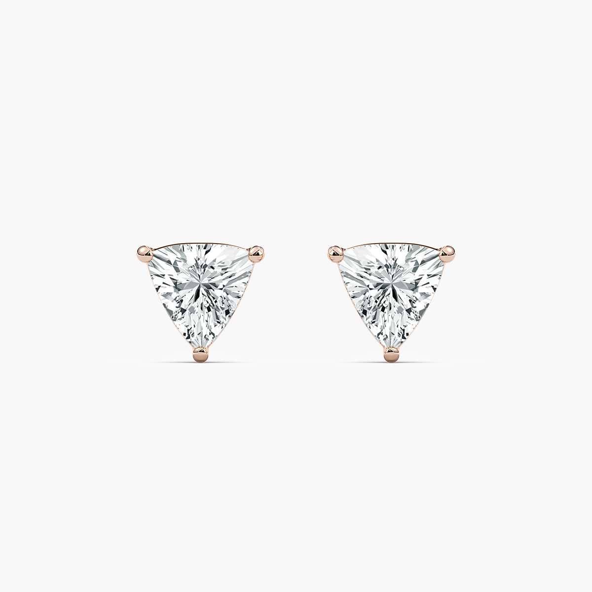 2/5 ctw Trillion Lab Grown Diamond Stud Earrings