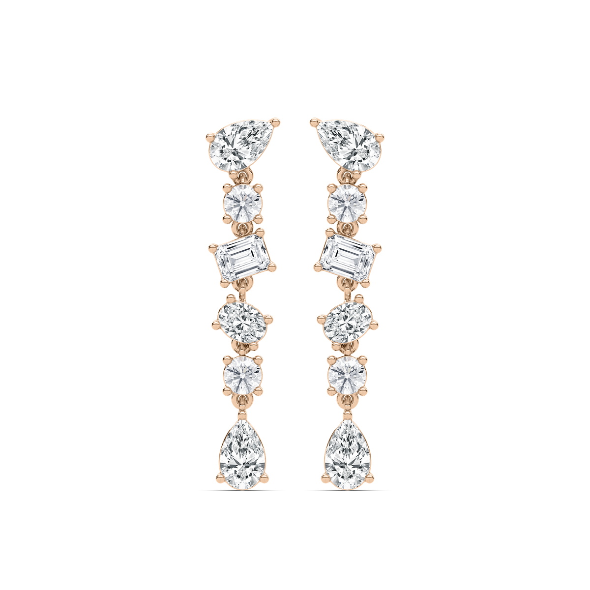 1 ⁴⁄₅ ctw Multi Shape Lab Grown Diamond Dangle Earrings