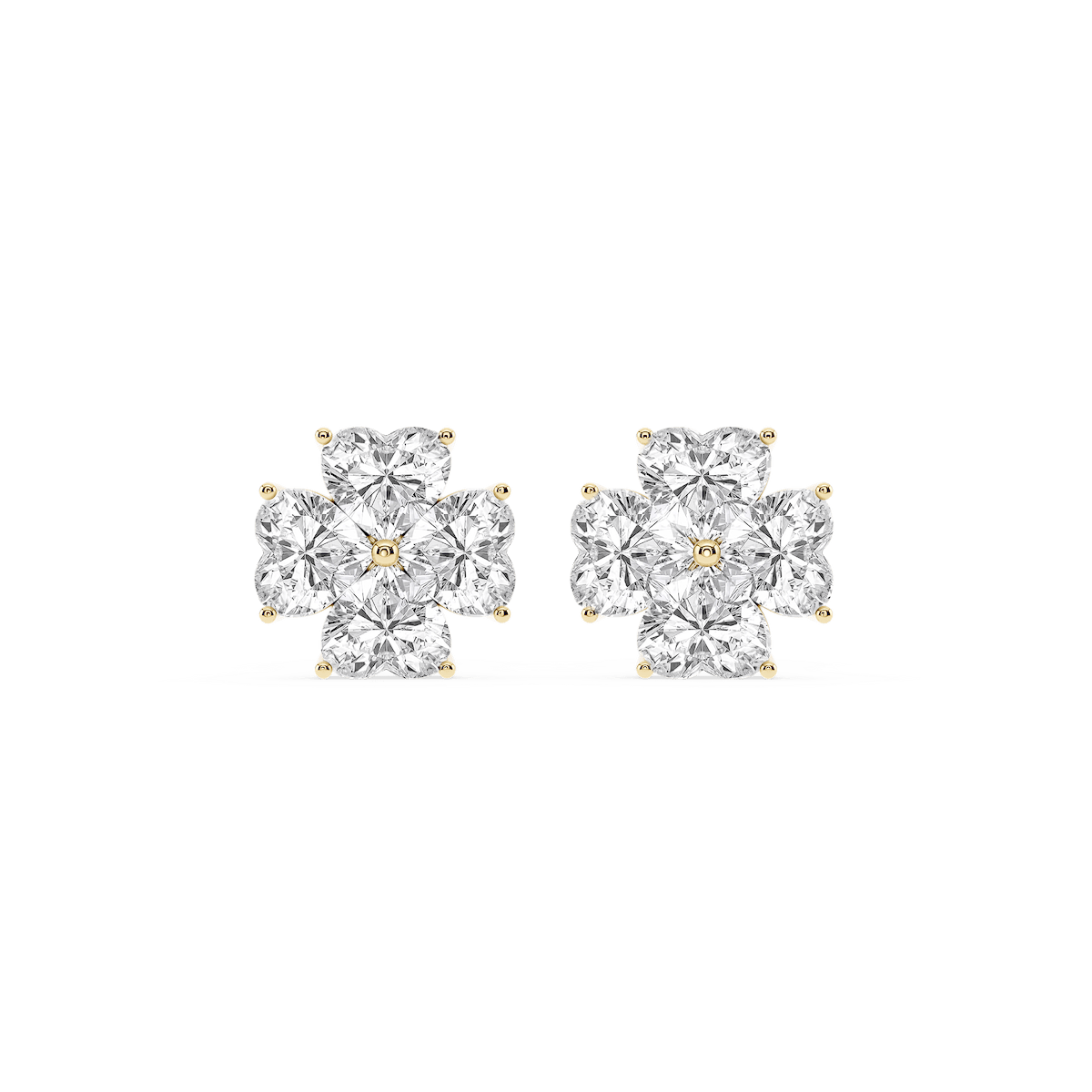 Heart Lab Grown Diamond Lucky in Love Stud Earrings