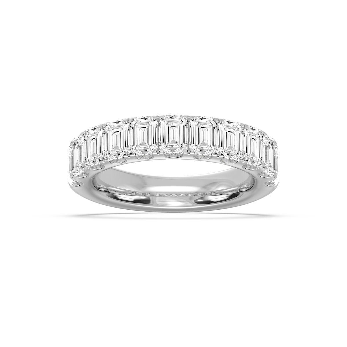 Jennifer Emerald Lab Grown Diamond Eleven Stone Anniversary Band