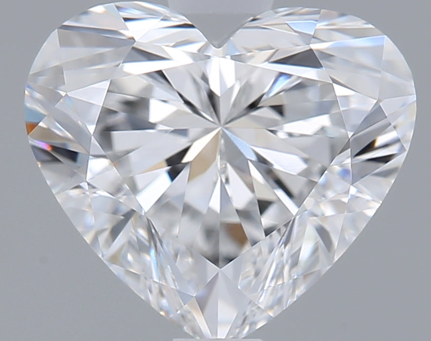 1.54 Carat Heart Shaped, Excellent Cut, D Color, VVS1 Clarity, IGI Certified Lab Grown Diamond