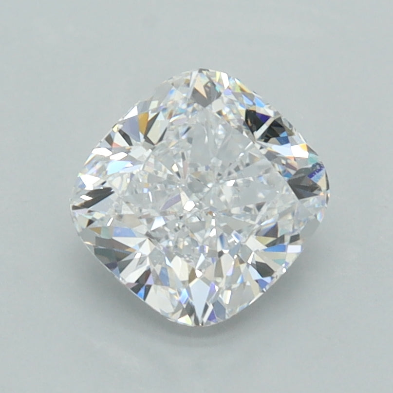 1.48 Carat Cushion Shaped, Ideal Cut, D Color, VVS2 Clarity, IGI Certified Lab Grown Diamond