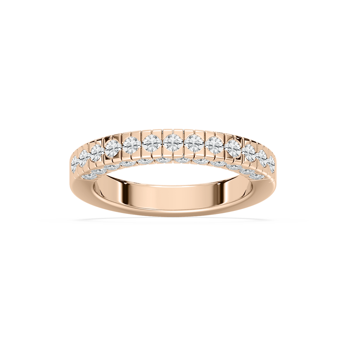 Romina Wedding Band in Rose Gold