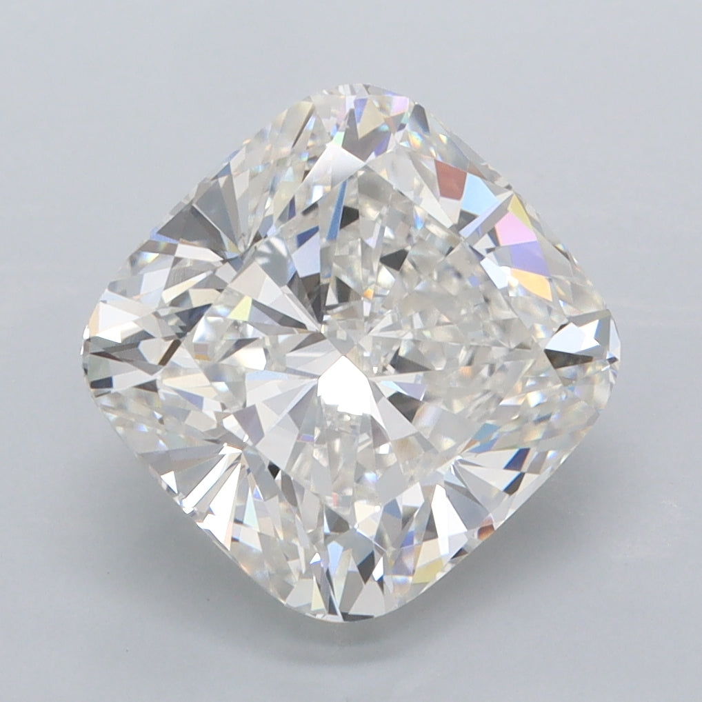 4.06 Carat Cushion Shaped, Ideal Cut, F Color, VS2 Clarity, IGI Certified Lab Grown Diamond