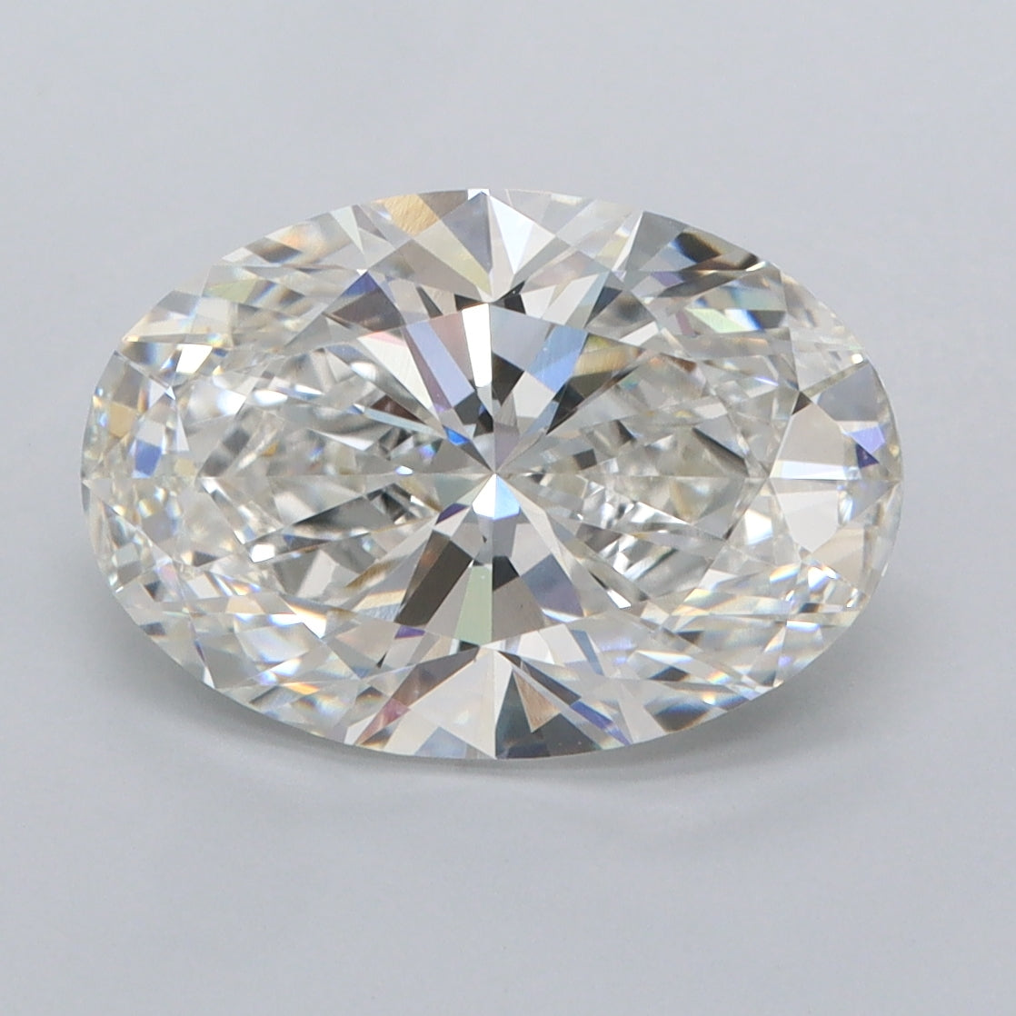 3.55 Carat Oval Shaped, Ideal Cut, G Color, VVS2 Clarity, IGI Certified Lab Grown Diamond