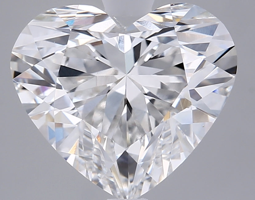 3.03 Carat Heart Shaped, Ideal Cut, E Color, VVS1 Clarity, IGI Certified Lab Grown Diamond