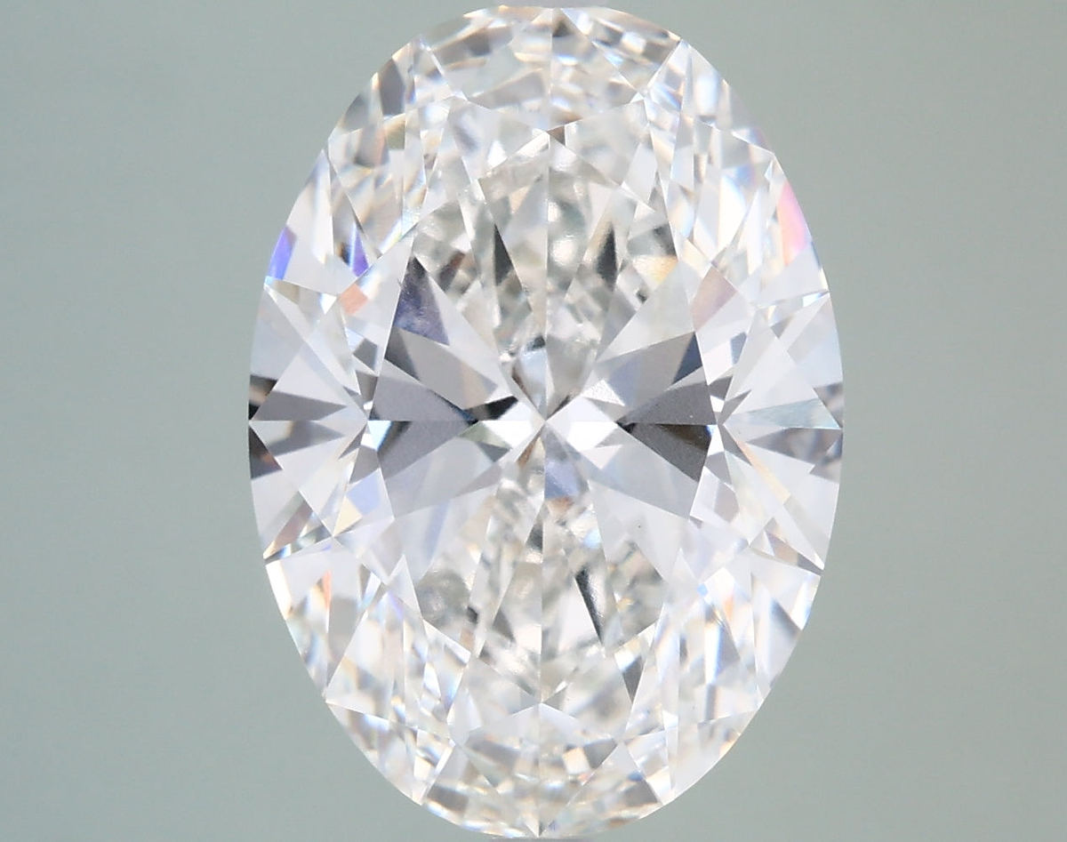 6.15 Carat Oval Shaped, Ideal Cut, G Color, VVS2 Clarity, IGI Certified Lab Grown Diamond