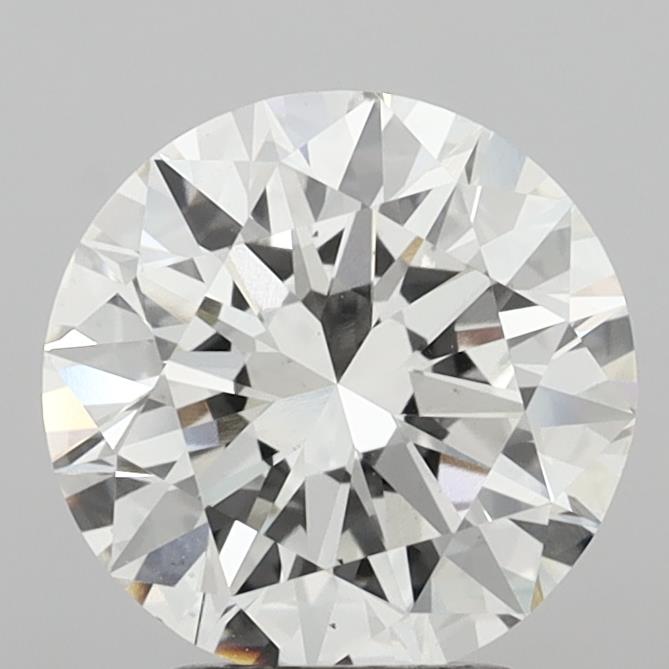 3.00 Carat Round Shaped, Excellent Cut, F Color, VS2 Clarity, IGI Certified Lab Grown Diamond