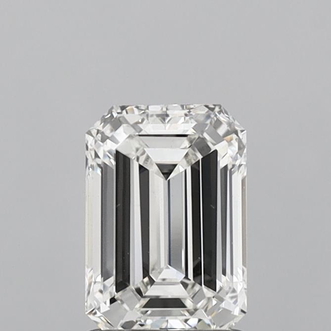1.42 Carat Emerald Shaped, Ideal Cut, F Color, VS1 Clarity, IGI Certified Lab Grown Diamond