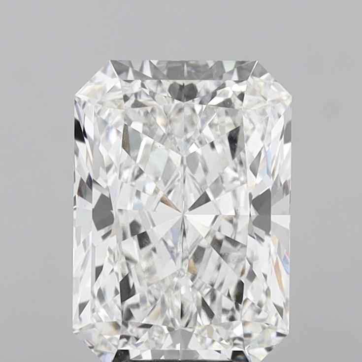 6.07 Carat Radiant Shaped, Ideal Cut, E Color, VS1 Clarity, IGI Certified Lab Grown Diamond