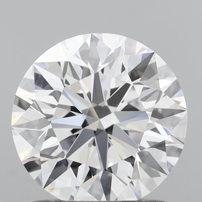 1.24 Carat Round Shaped, Ideal Cut, D Color, VVS2 Clarity, IGI Certified Lab Grown Diamond