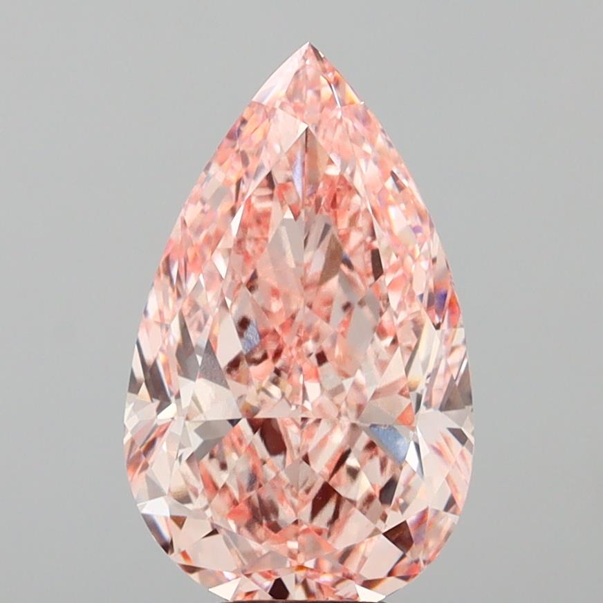 7.02 Carat Pear Shaped, Very Good Cut, VVS2 Clarity, IGI Certified Lab Grown Diamond