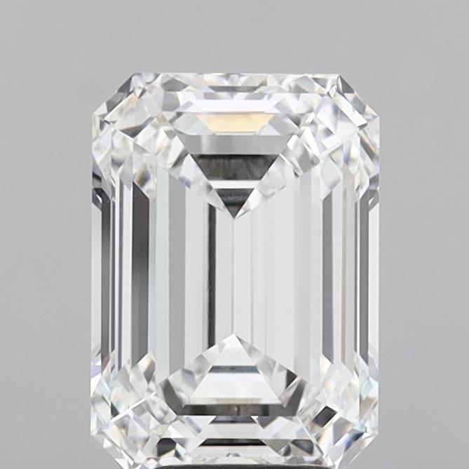 5.09 Carat Emerald Shaped, Ideal Cut, E Color, VS1 Clarity, IGI Certified Lab Grown Diamond