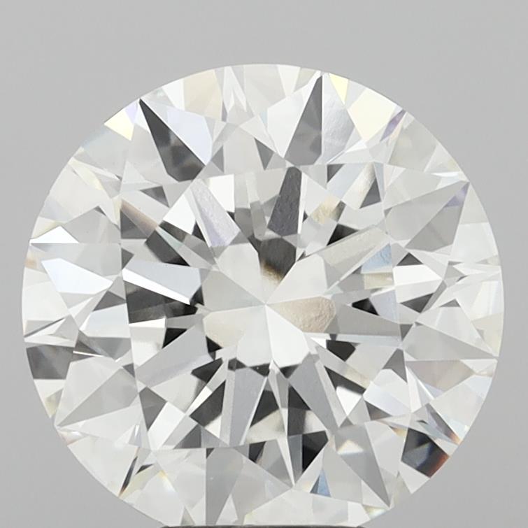 6.04 Carat Round Shaped, Excellent Cut, F Color, VVS2 Clarity, IGI Certified Lab Grown Diamond