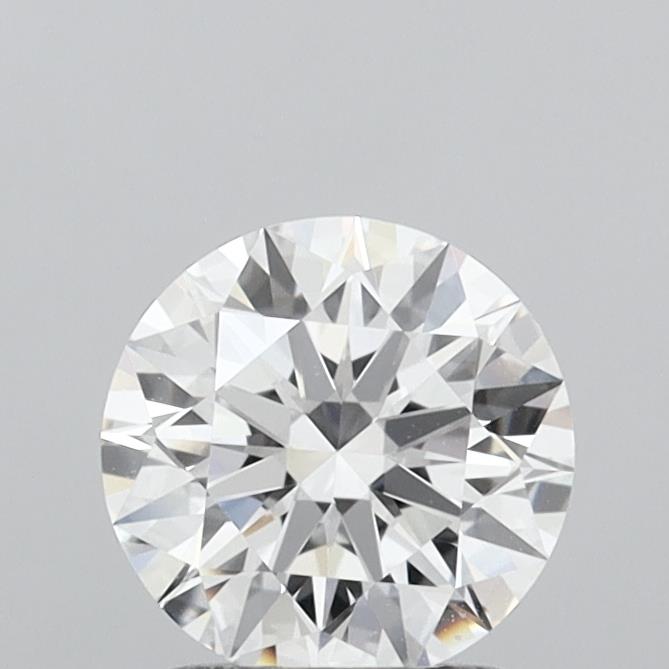 1.54 Carat Round Shaped, Ideal Cut, D Color, VVS2 Clarity, IGI Certified Lab Grown Diamond