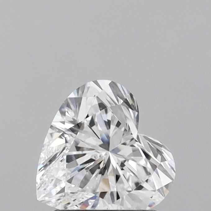 1.26 Carat Heart Shaped, Ideal Cut, D Color, VS2 Clarity, IGI Certified Lab Grown Diamond