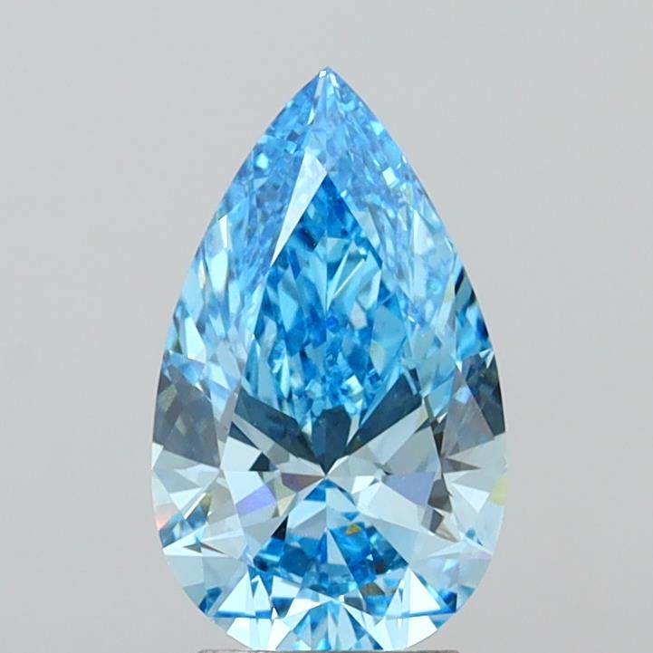 3.08 Carat Pear Shaped, Ideal Cut, VVS2 Clarity, IGI Certified Lab Grown Diamond