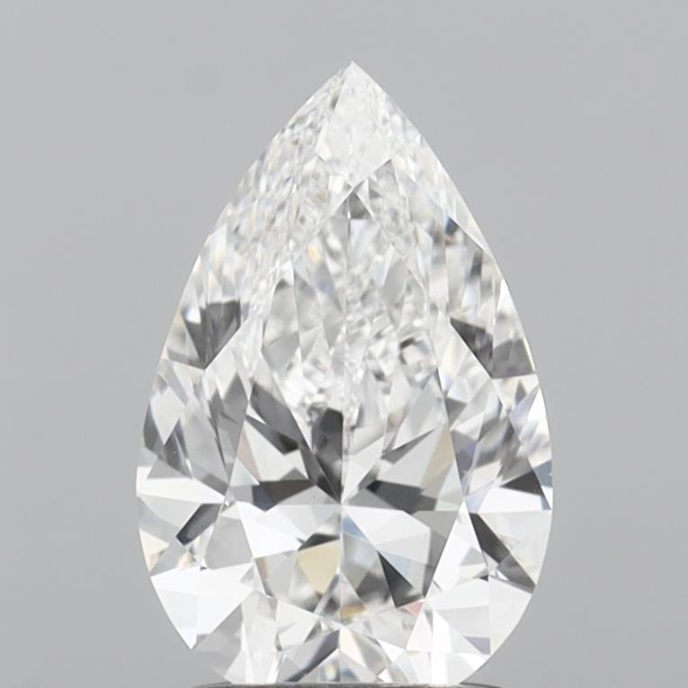 1.50 Carat Pear Shaped, Ideal Cut, D Color, VVS2 Clarity, IGI Certified Lab Grown Diamond