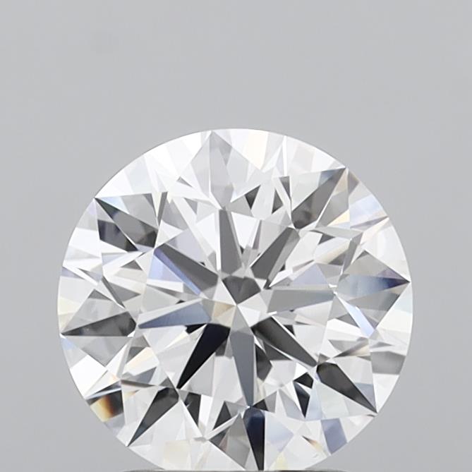 2.04 Carat Round Shaped, Ideal Cut, D Color, VVS2 Clarity, IGI Certified Lab Grown Diamond