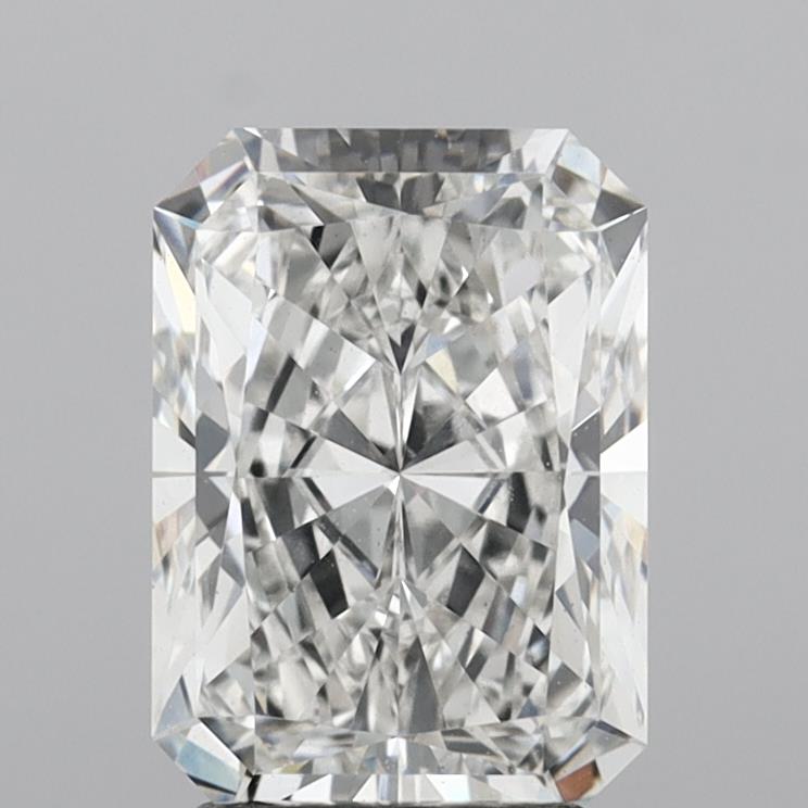 3.21 Carat Radiant Shaped, Ideal Cut, F Color, VS1 Clarity, IGI Certified Lab Grown Diamond