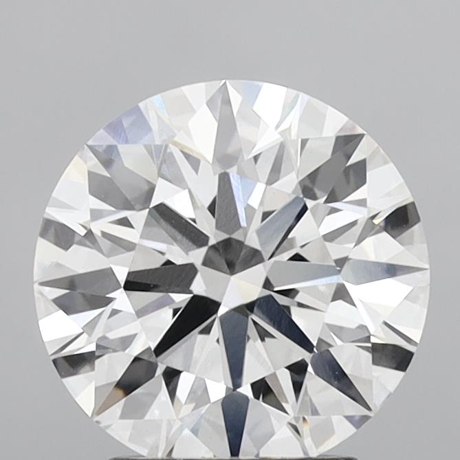 3.06 Carat Round Shaped, Ideal Cut, E Color, VVS2 Clarity, IGI Certified Lab Grown Diamond