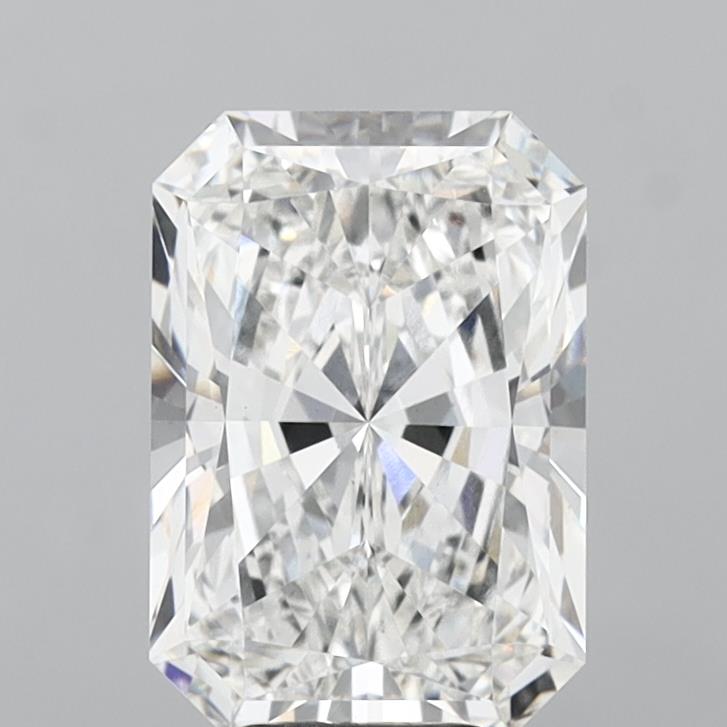 6.01 Carat Radiant Shaped, Ideal Cut, F Color, VS1 Clarity, IGI Certified Lab Grown Diamond