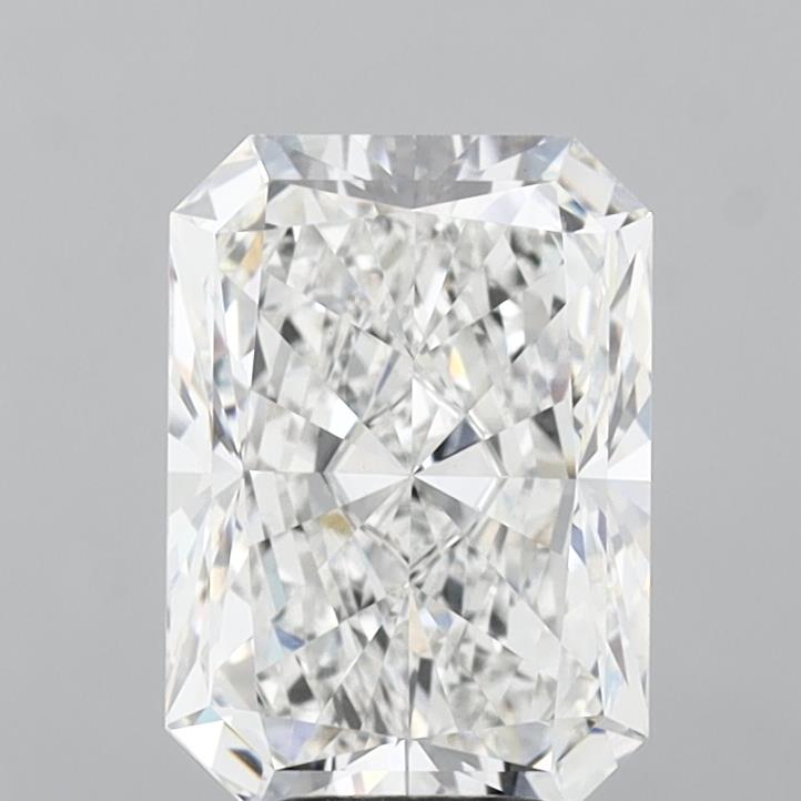 6.00 Carat Radiant Shaped, Excellent Cut, E Color, VVS2 Clarity, IGI Certified Lab Grown Diamond