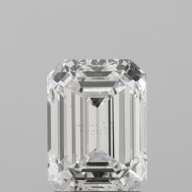 1.58 Carat Emerald Shaped, Ideal Cut, E Color, VS2 Clarity, IGI Certified Lab Grown Diamond