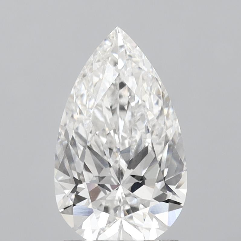 1.96 Carat Pear Shaped, Ideal Cut, F Color, VS1 Clarity, IGI Certified Lab Grown Diamond