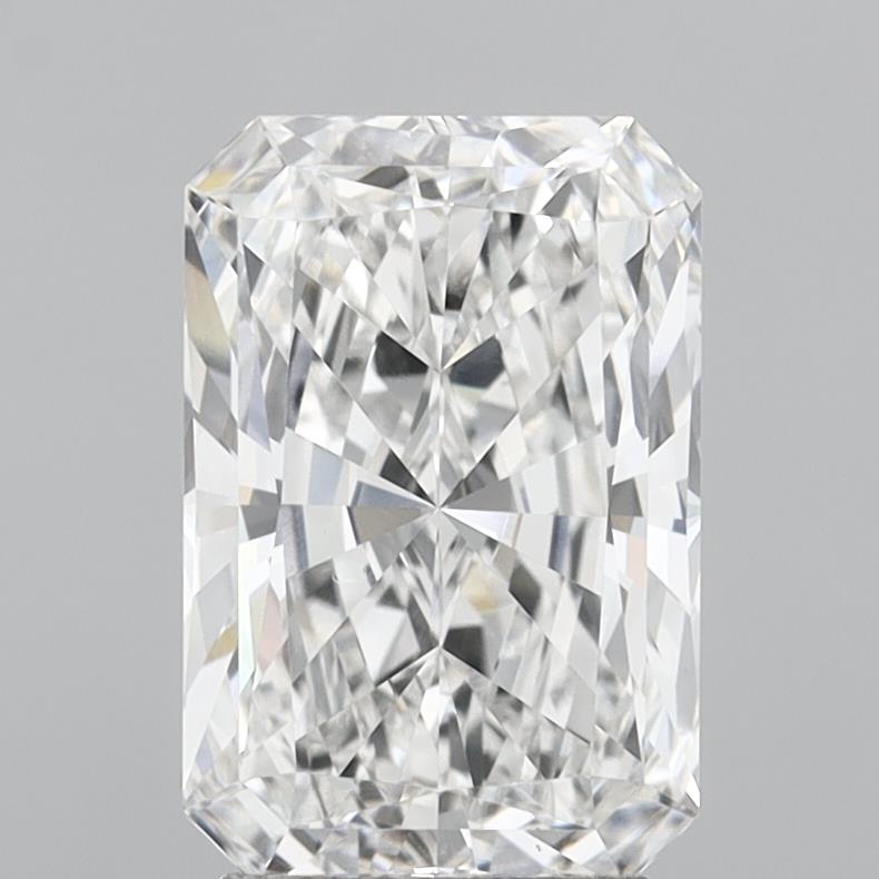 3.06 Carat Radiant Shaped, Ideal Cut, E Color, VS1 Clarity, IGI Certified Lab Grown Diamond