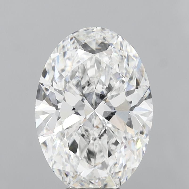 6.03 Carat Oval Shaped, Ideal Cut, E Color, VVS2 Clarity, IGI Certified Lab Grown Diamond