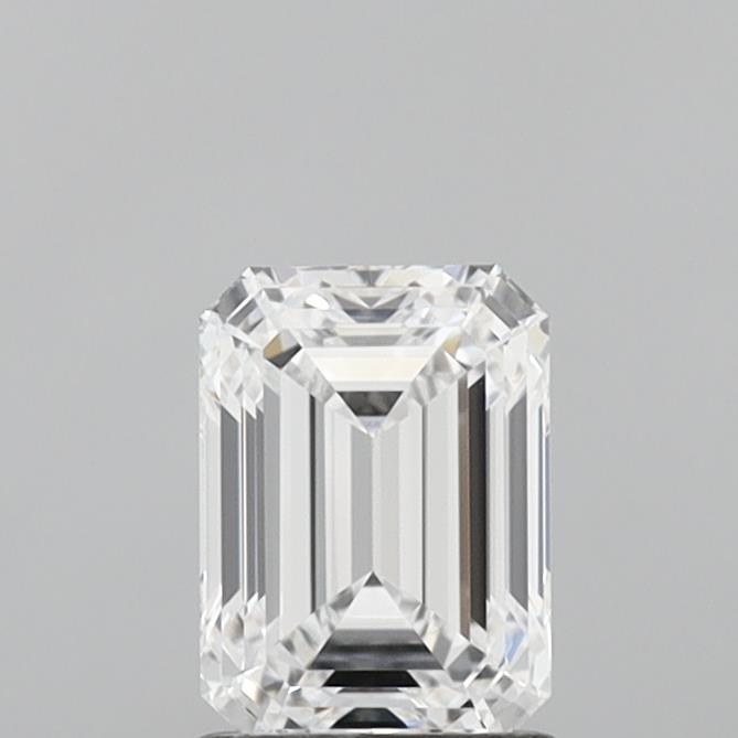 1.35 Carat Emerald Shaped, Ideal Cut, D Color, VVS1 Clarity, IGI Certified Lab Grown Diamond
