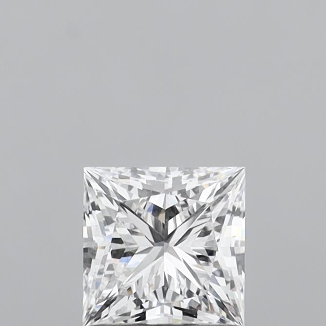 1.00 Carat Princess Shaped, Ideal Cut, D Color, IF Clarity, IGI Certified Lab Grown Diamond