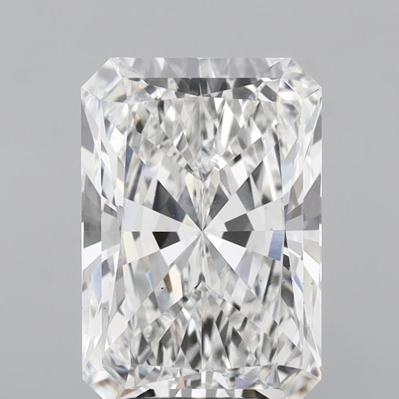4.07 Carat Radiant Shaped, Ideal Cut, F Color, VS1 Clarity, IGI Certified Lab Grown Diamond