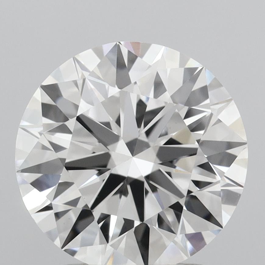 2.10 Carat Round Shaped, Ideal Cut, D Color, VS1 Clarity, IGI Certified Lab Grown Diamond