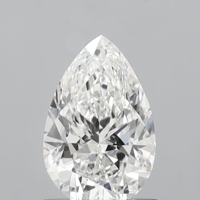 1.06 Carat Pear Shaped, Ideal Cut, F Color, VVS2 Clarity, IGI Certified Lab Grown Diamond