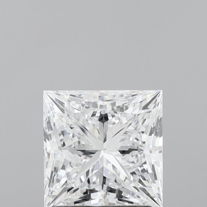 1.57 Carat Princess Shaped, Ideal Cut, D Color, VS1 Clarity, IGI Certified Lab Grown Diamond