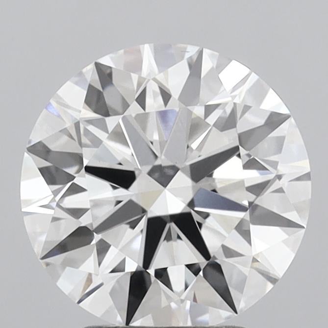 3.05 Carat Round Shaped, Ideal Cut, E Color, VVS2 Clarity, IGI Certified Lab Grown Diamond