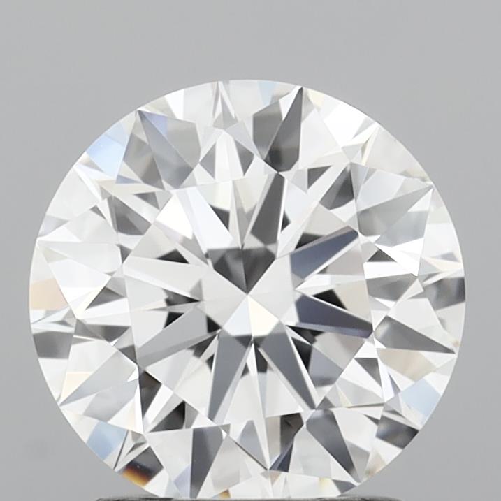 1.54 Carat Round Shaped, Ideal Cut, D Color, VVS2 Clarity, IGI Certified Lab Grown Diamond