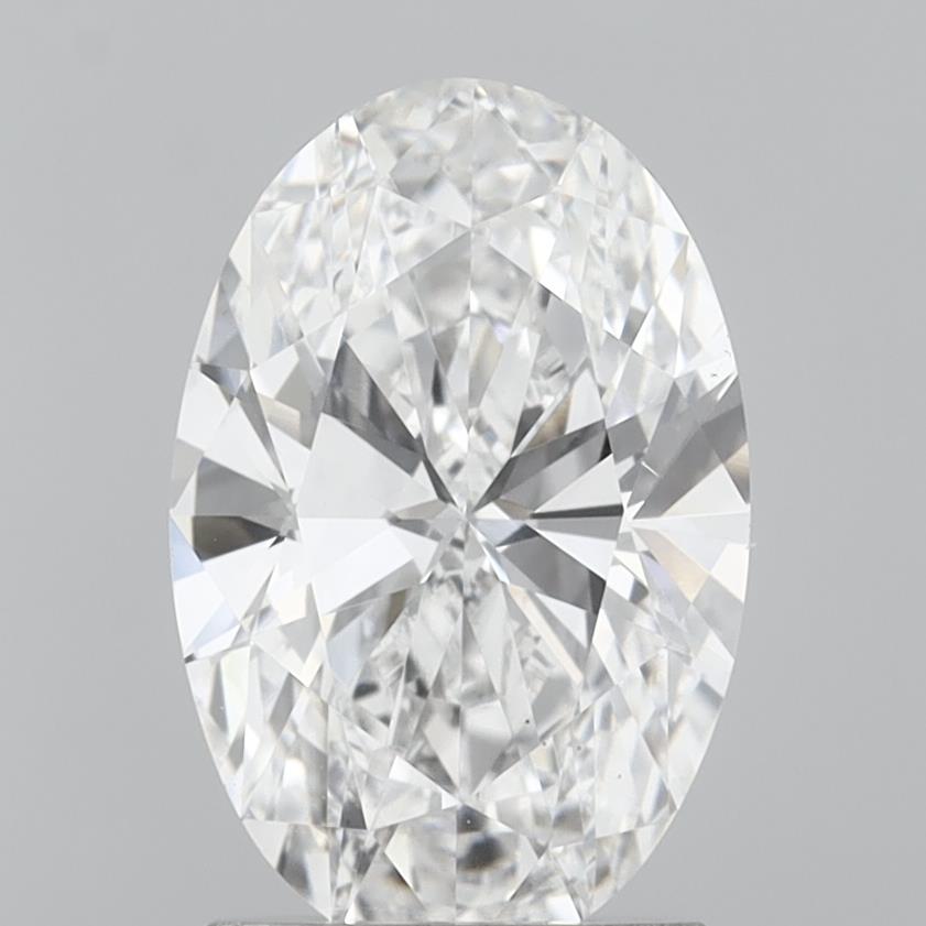 1.99 Carat Oval Shaped, Ideal Cut, D Color, VS1 Clarity, IGI Certified Lab Grown Diamond
