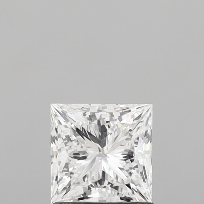 1.00 Carat Princess Shaped, Ideal Cut, D Color, VS2 Clarity, IGI Certified Lab Grown Diamond