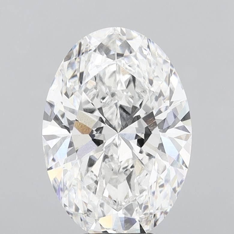 6.03 Carat Oval Shaped, Ideal Cut, E Color, VVS2 Clarity, IGI Certified Lab Grown Diamond