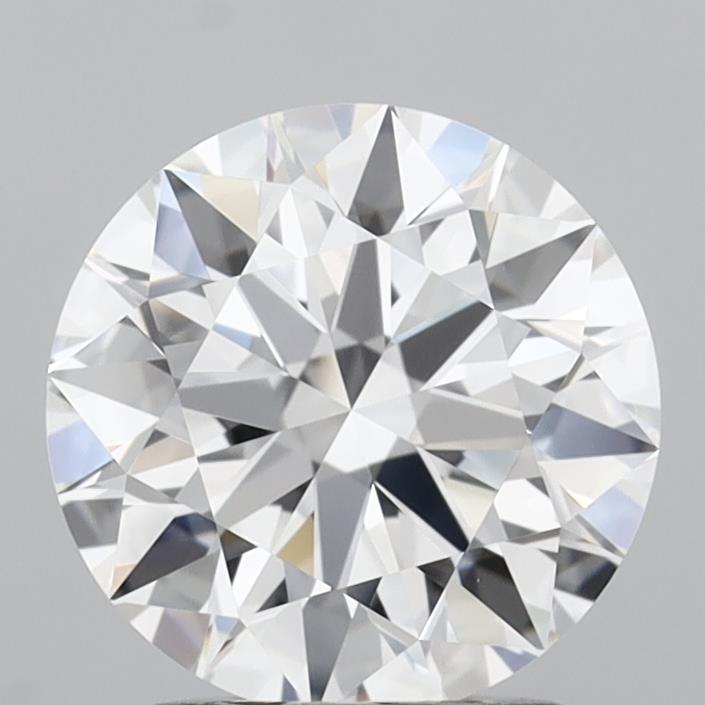 2.03 Carat Round Shaped, Ideal Cut, D Color, VVS2 Clarity, IGI Certified Lab Grown Diamond