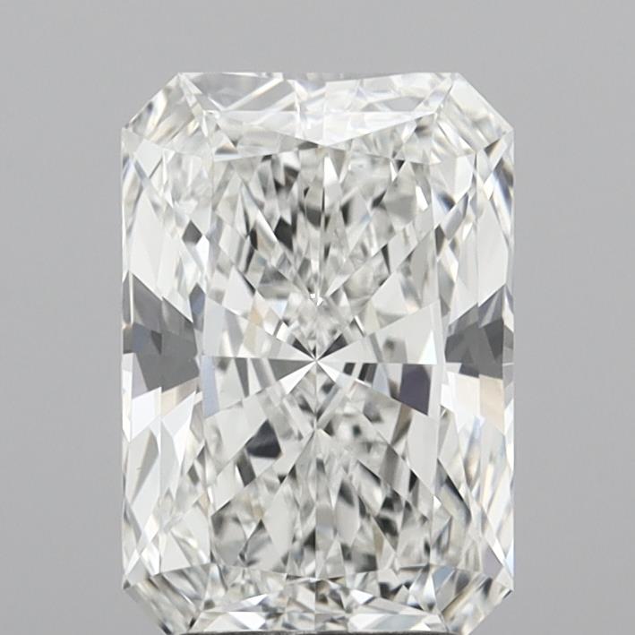 2.72 Carat Radiant Shaped, Ideal Cut, F Color, VVS2 Clarity, IGI Certified Lab Grown Diamond