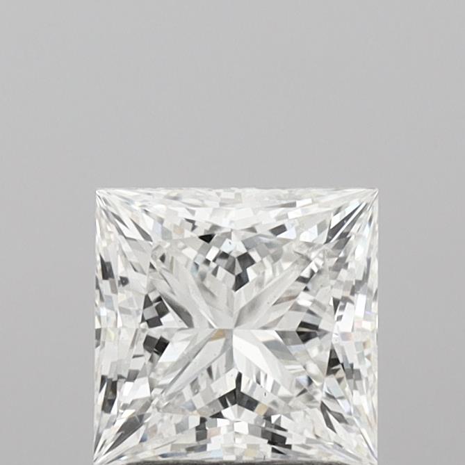 1.68 Carat Princess Shaped, Ideal Cut, F Color, VS2 Clarity, IGI Certified Lab Grown Diamond