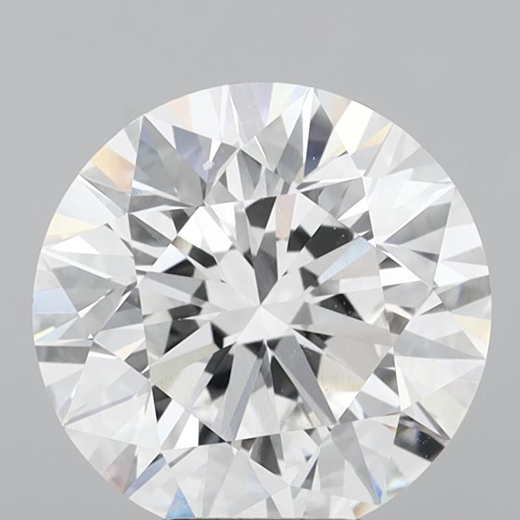 5.07 Carat Round Shaped, Excellent Cut, E Color, VVS2 Clarity, IGI Certified Lab Grown Diamond