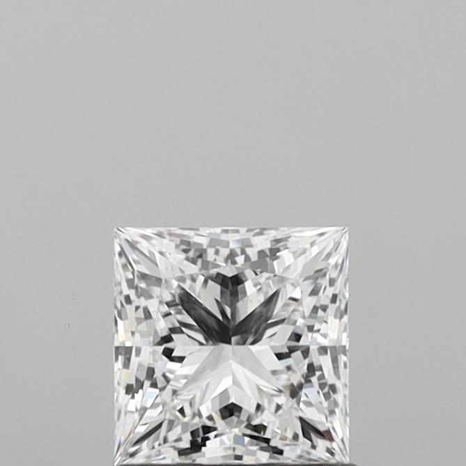 1.04 Carat Princess Shaped, Ideal Cut, D Color, VVS1 Clarity, IGI Certified Lab Grown Diamond
