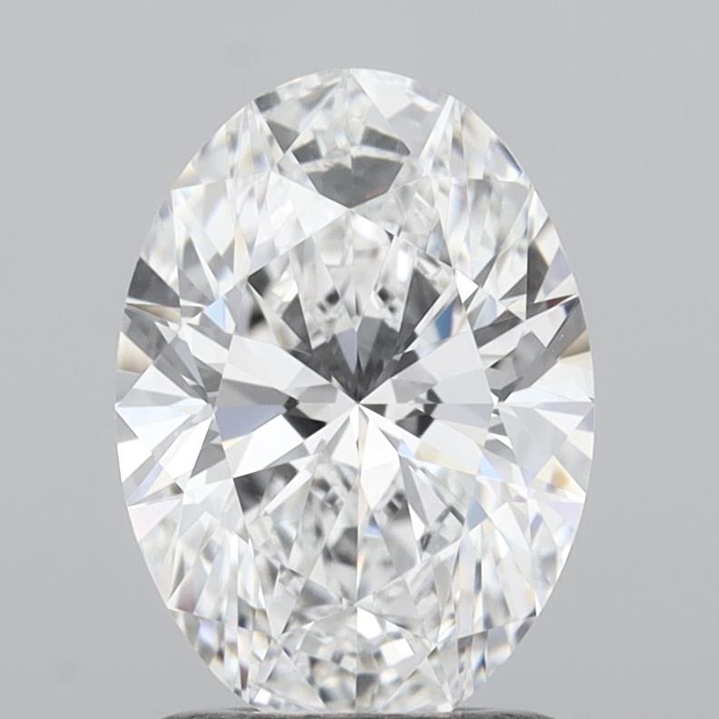 1.54 Carat Oval Shaped, Very Good Cut, D Color, VVS2 Clarity, IGI Certified Lab Grown Diamond