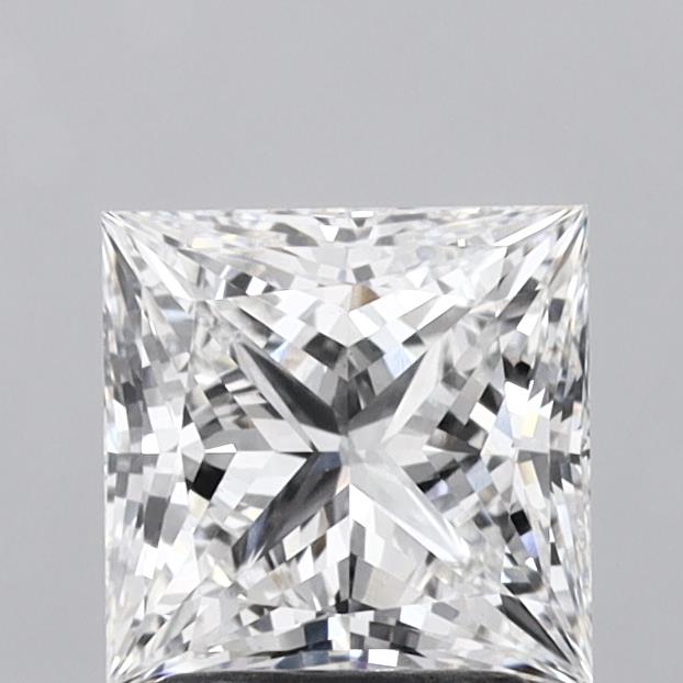 1.98 Carat Princess Shaped, Ideal Cut, E Color, VS1 Clarity, IGI Certified Lab Grown Diamond