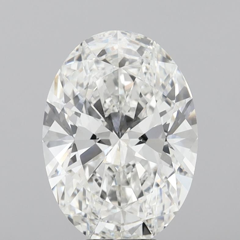 6.06 Carat Oval Shaped, Ideal Cut, F Color, VVS2 Clarity, IGI Certified Lab Grown Diamond